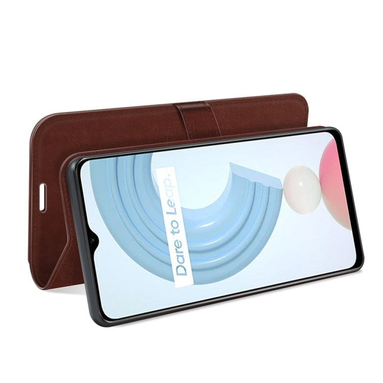 For OPPO Realme C21Y R64 Texture Single Horizontal Flip Protective Case with Holder & Card Slots & Wallet& Photo Frame