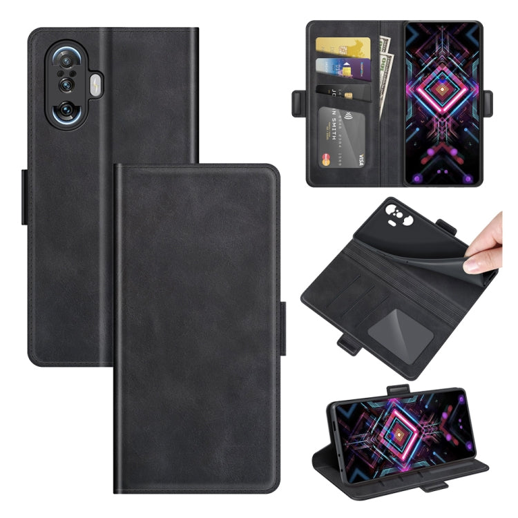 For Xiaomi Poco F3 GT Dual-side Magnetic Buckle Horizontal Flip Leather Case with Holder & Card Slots & Wallet