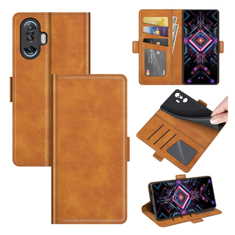 For Xiaomi Poco F3 GT Dual-side Magnetic Buckle Horizontal Flip Leather Case with Holder & Card Slots & Wallet