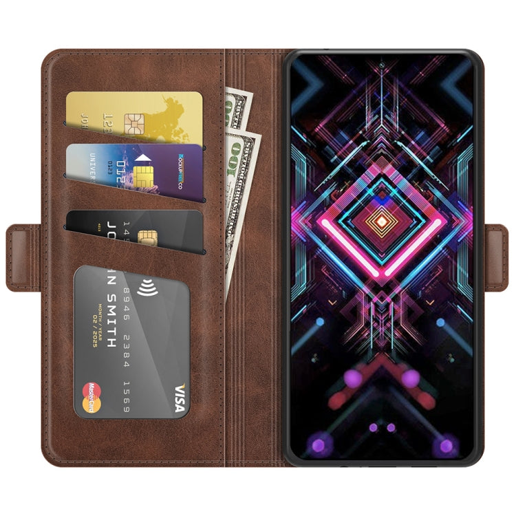 For Xiaomi Poco F3 GT Dual-side Magnetic Buckle Horizontal Flip Leather Case with Holder & Card Slots & Wallet