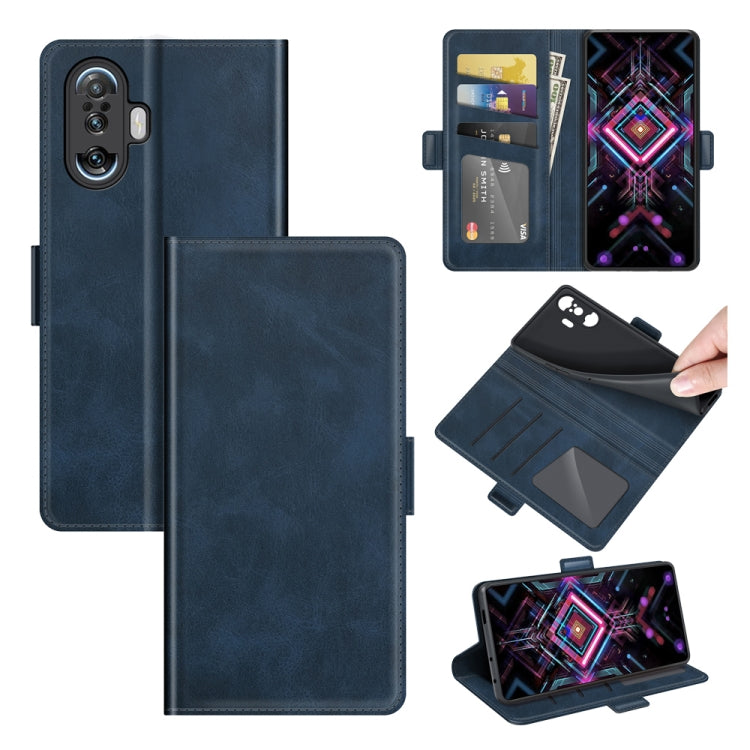 For Xiaomi Poco F3 GT Dual-side Magnetic Buckle Horizontal Flip Leather Case with Holder & Card Slots & Wallet