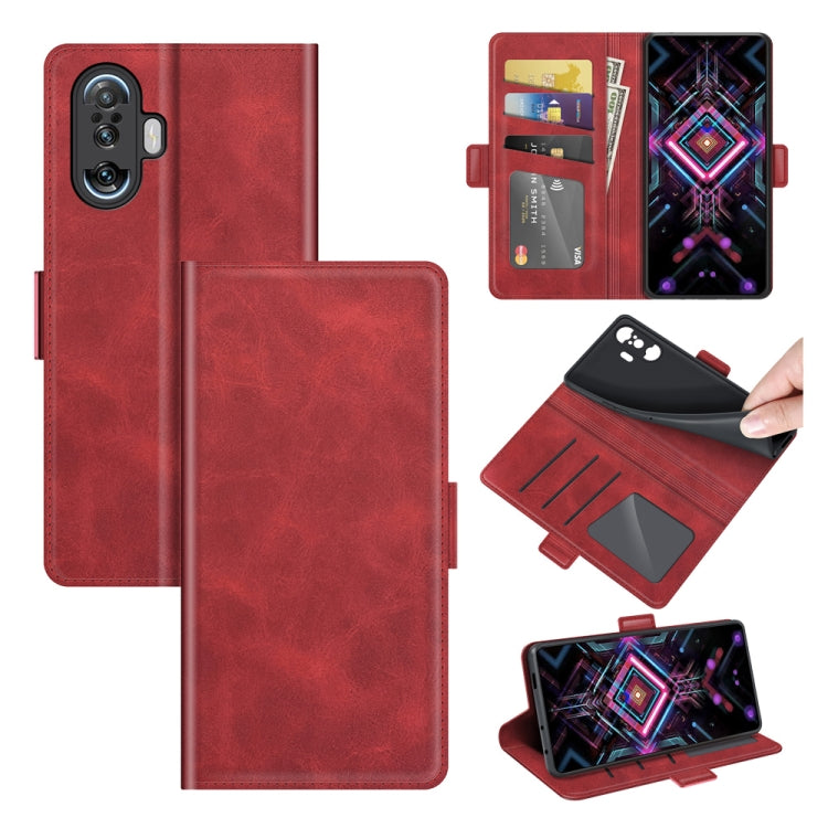 For Xiaomi Poco F3 GT Dual-side Magnetic Buckle Horizontal Flip Leather Case with Holder & Card Slots & Wallet