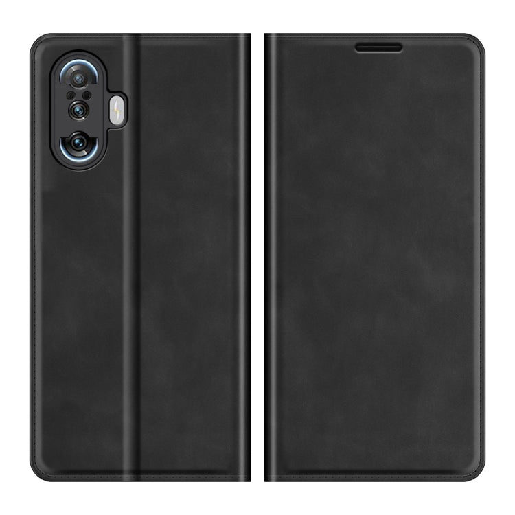 For Xiaomi Poco F3 GT Retro-skin Business Magnetic Suction Leather Case with Holder & Card Slots & Wallet