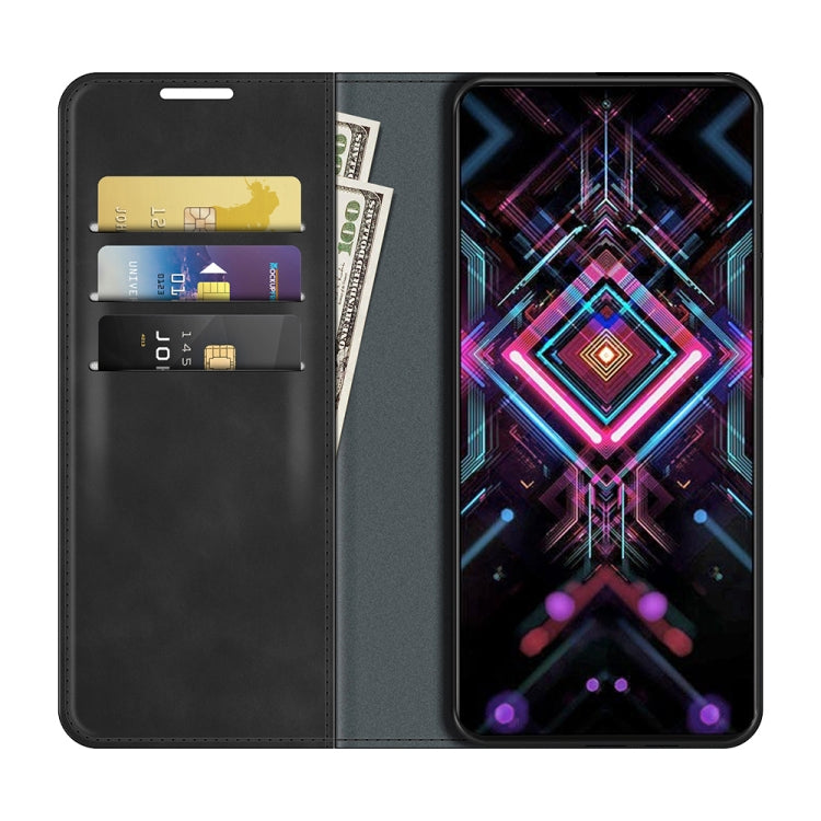 For Xiaomi Poco F3 GT Retro-skin Business Magnetic Suction Leather Case with Holder & Card Slots & Wallet