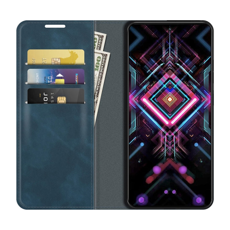 For Xiaomi Poco F3 GT Retro-skin Business Magnetic Suction Leather Case with Holder & Card Slots & Wallet