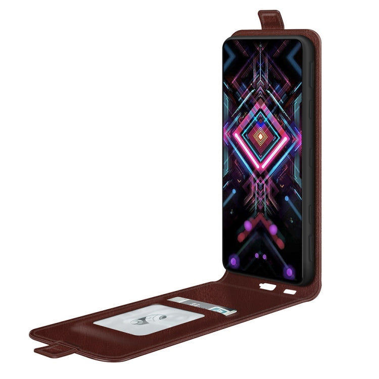 For Xiaomi Poco F3 GT R64 Texture Single Vertical Flip Leather Protective Case with Card Slots & Photo Frame