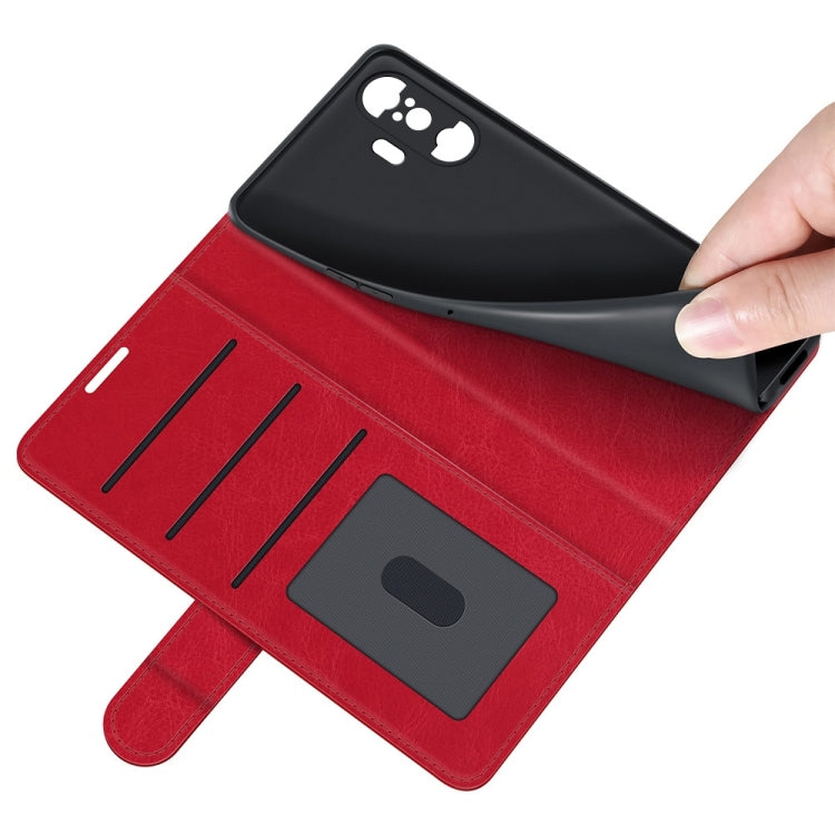 For Xiaomi Poco F3 GT R64 Texture Single Horizontal Flip Protective Case with Holder & Card Slots & Wallet& Photo Frame