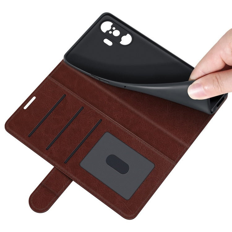 For Xiaomi Poco F3 GT R64 Texture Single Horizontal Flip Protective Case with Holder & Card Slots & Wallet& Photo Frame