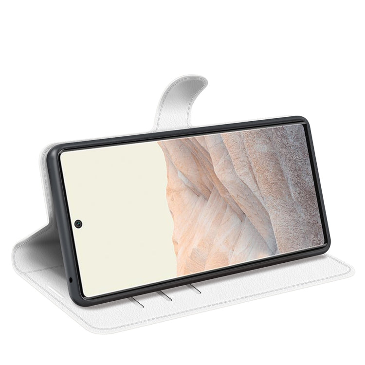 For Google Pixel 6 Pro Litchi Texture Horizontal Flip Protective Case with Holder & Card Slots & Wallet