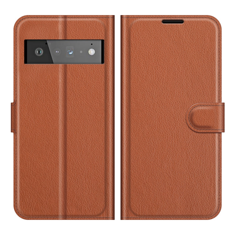 For Google Pixel 6 Pro Litchi Texture Horizontal Flip Protective Case with Holder & Card Slots & Wallet