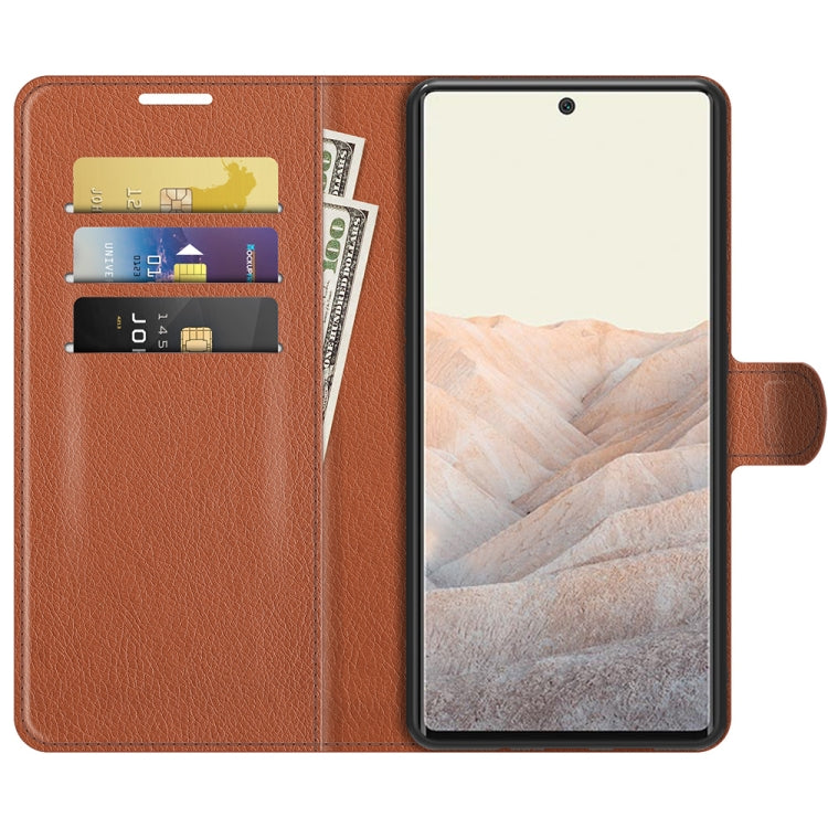 For Google Pixel 6 Pro Litchi Texture Horizontal Flip Protective Case with Holder & Card Slots & Wallet