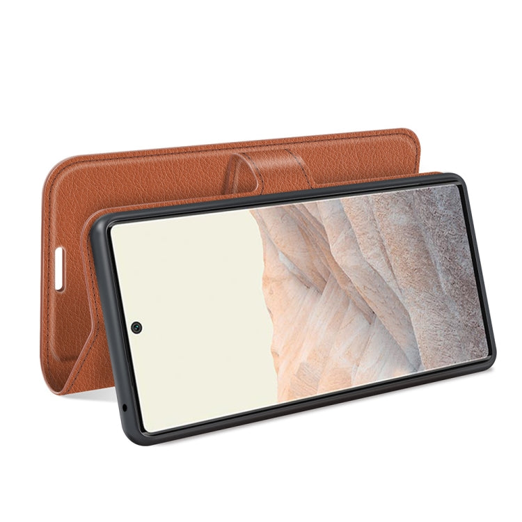 For Google Pixel 6 Pro Litchi Texture Horizontal Flip Protective Case with Holder & Card Slots & Wallet