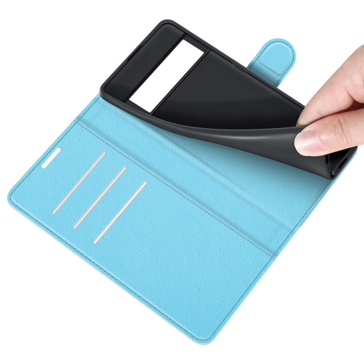 For Google Pixel 6 Pro Litchi Texture Horizontal Flip Protective Case with Holder & Card Slots & Wallet