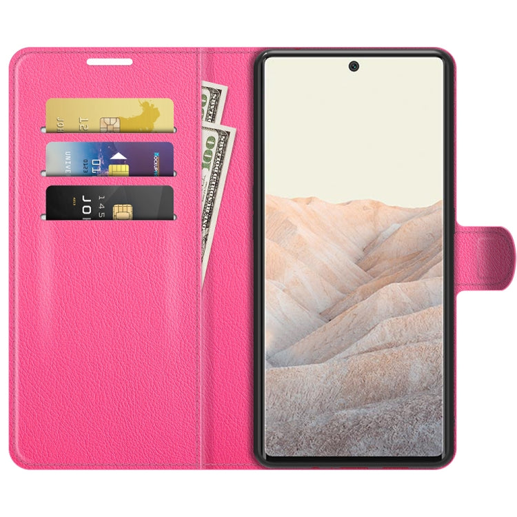 For Google Pixel 6 Pro Litchi Texture Horizontal Flip Protective Case with Holder & Card Slots & Wallet