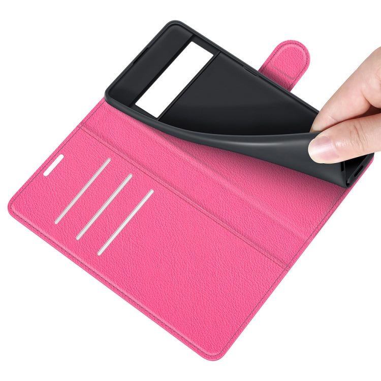 For Google Pixel 6 Pro Litchi Texture Horizontal Flip Protective Case with Holder & Card Slots & Wallet