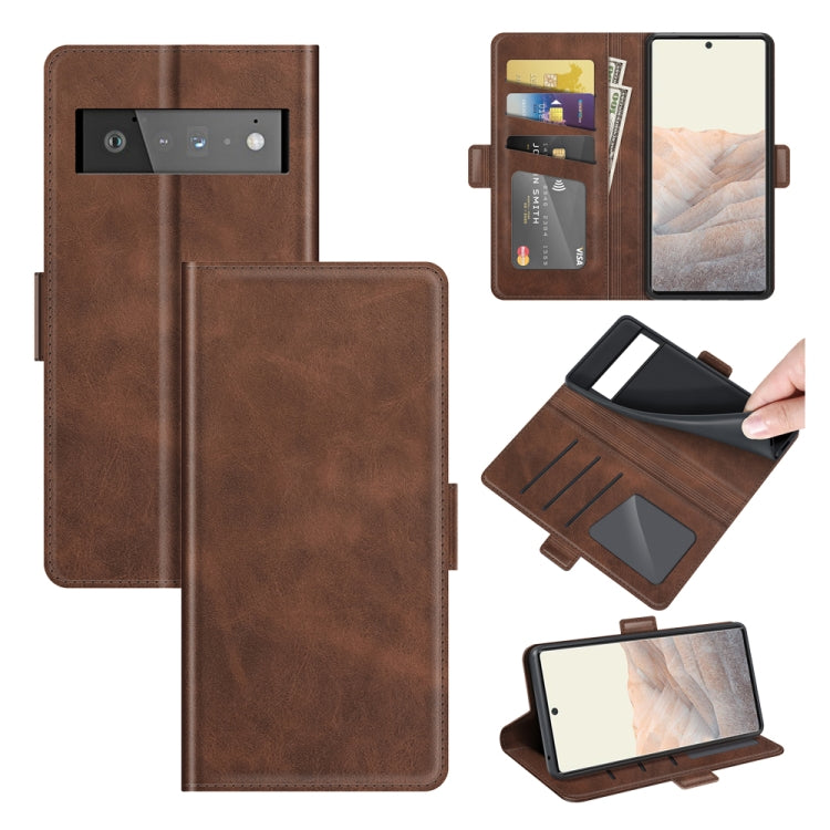 For Google Pixel 6 Pro Dual-side Magnetic Buckle Horizontal Flip Leather Case with Holder & Card Slots & Wallet