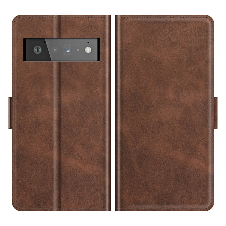 For Google Pixel 6 Pro Dual-side Magnetic Buckle Horizontal Flip Leather Case with Holder & Card Slots & Wallet