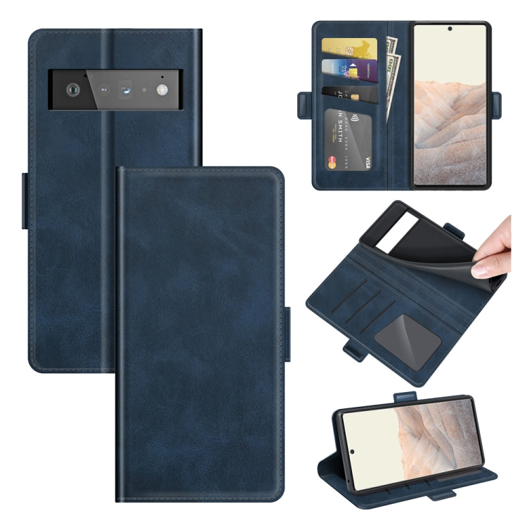 For Google Pixel 6 Pro Dual-side Magnetic Buckle Horizontal Flip Leather Case with Holder & Card Slots & Wallet