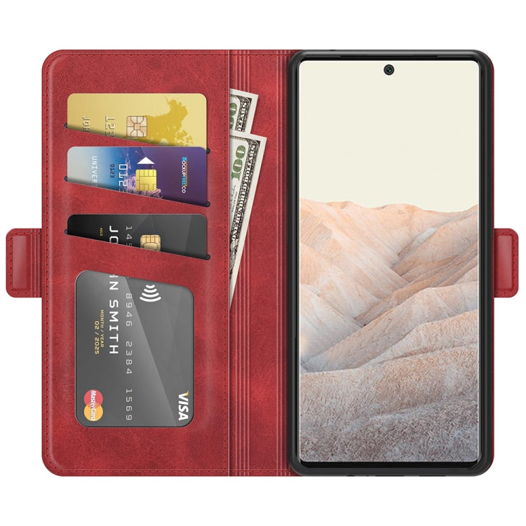 For Google Pixel 6 Pro Dual-side Magnetic Buckle Horizontal Flip Leather Case with Holder & Card Slots & Wallet