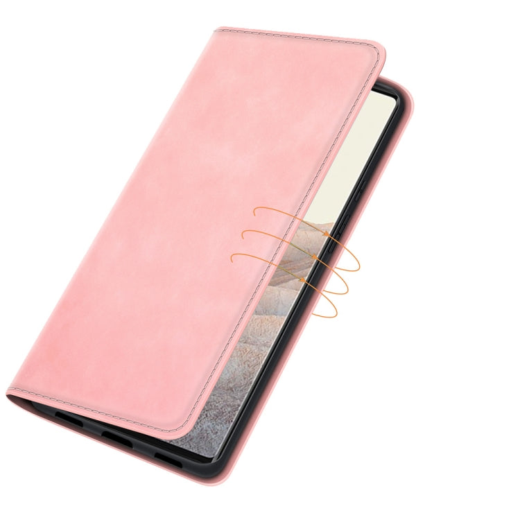 For Google Pixel 6 Pro Retro-skin Business Magnetic Suction Leather Case with Holder & Card Slots & Wallet