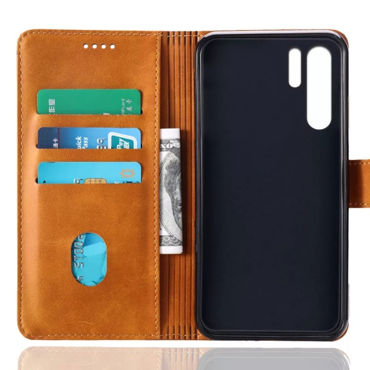Calf Texture Horizontal Flip Leather Case for Huawei P30, with Holder & Card Slots & Wallet