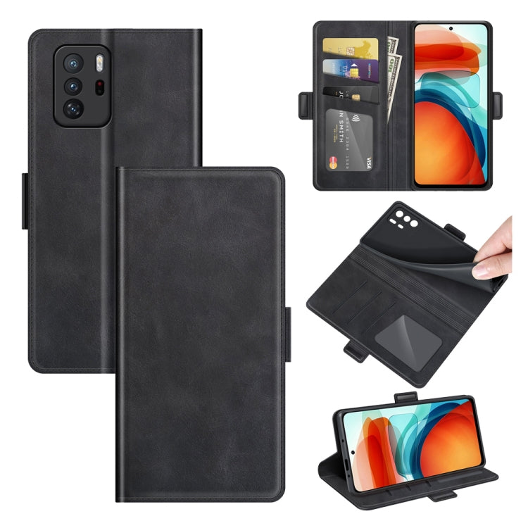 For Xiaomi Poco M3 Pro Dual-side Magnetic Buckle Flip Leather Phone Case