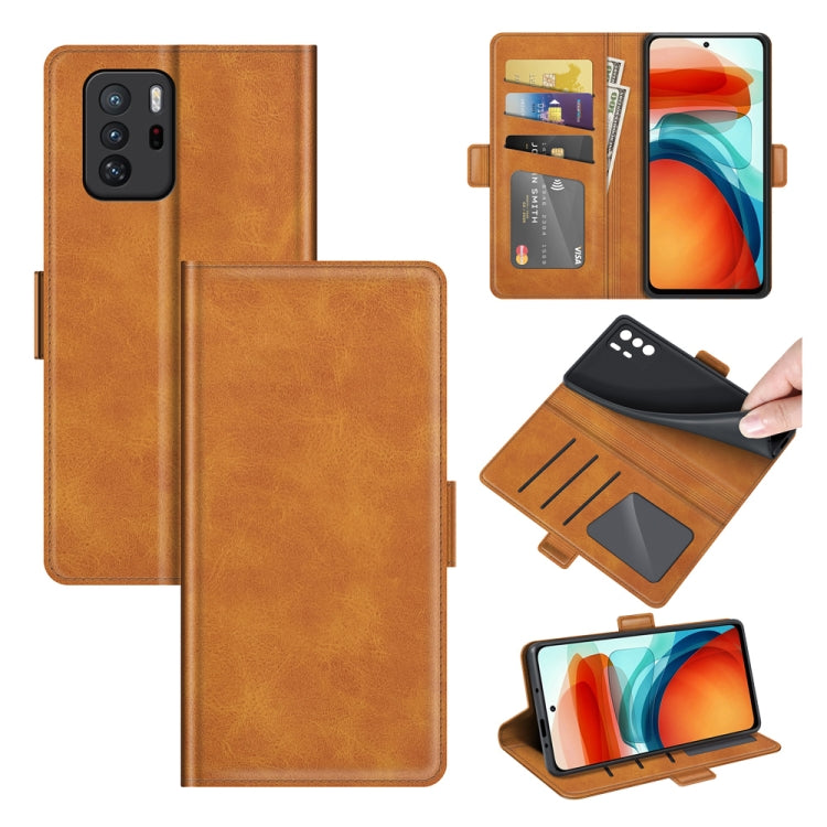 For Xiaomi Poco M3 Pro Dual-side Magnetic Buckle Flip Leather Phone Case