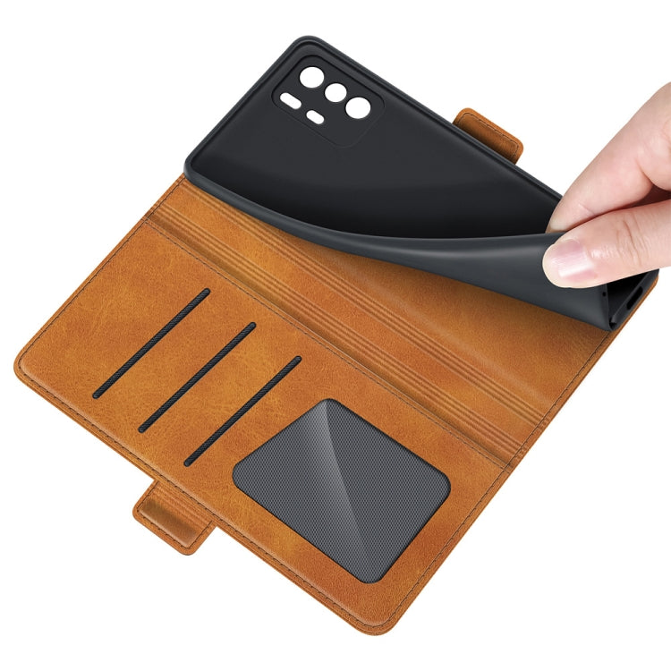 For Xiaomi Poco M3 Pro Dual-side Magnetic Buckle Flip Leather Phone Case