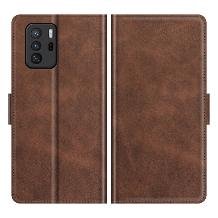 For Xiaomi Poco M3 Pro Dual-side Magnetic Buckle Flip Leather Phone Case