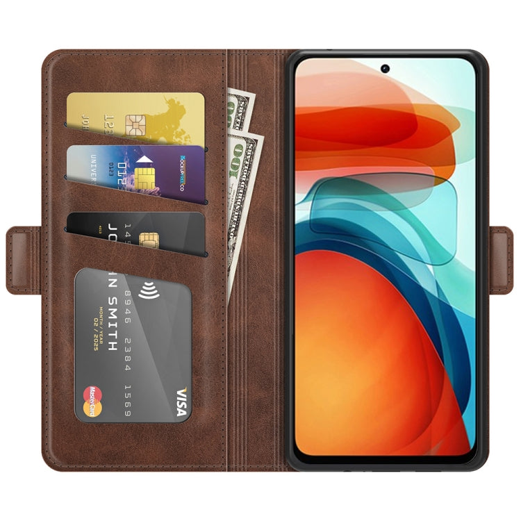 For Xiaomi Poco M3 Pro Dual-side Magnetic Buckle Flip Leather Phone Case