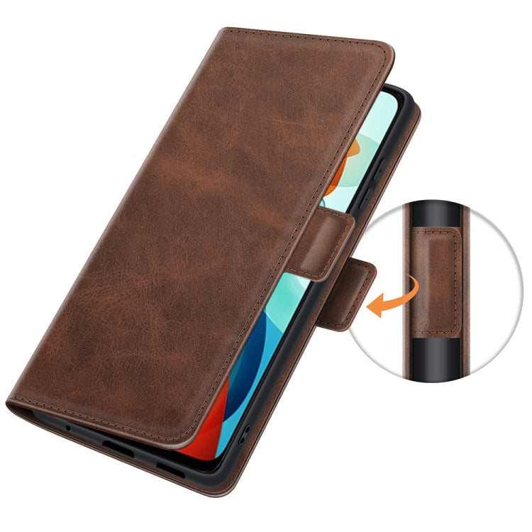 For Xiaomi Poco M3 Pro Dual-side Magnetic Buckle Flip Leather Phone Case