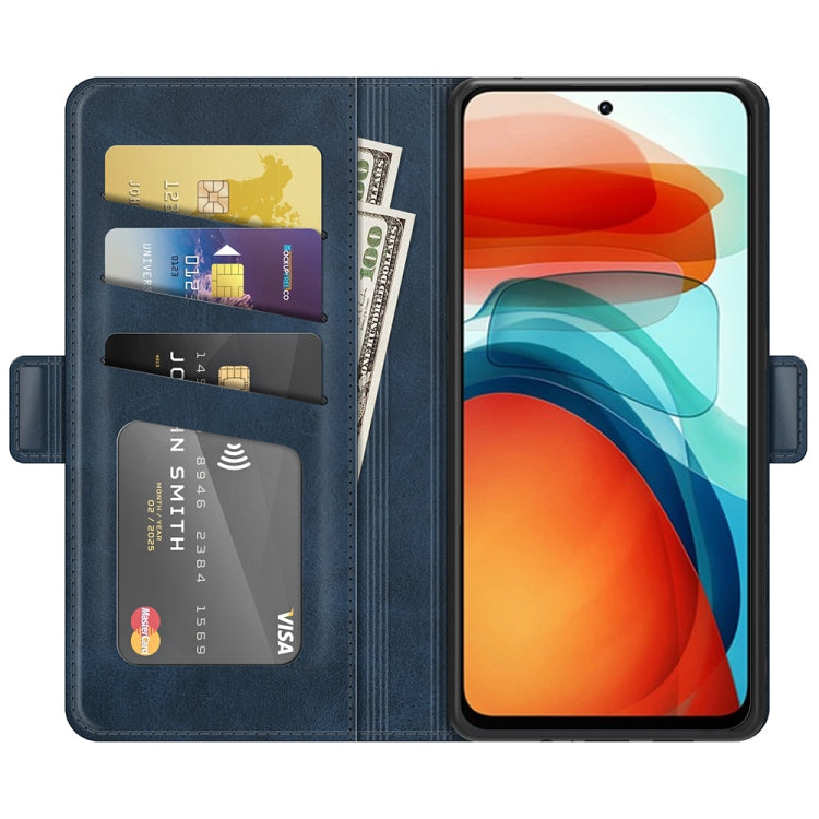 For Xiaomi Poco M3 Pro Dual-side Magnetic Buckle Flip Leather Phone Case