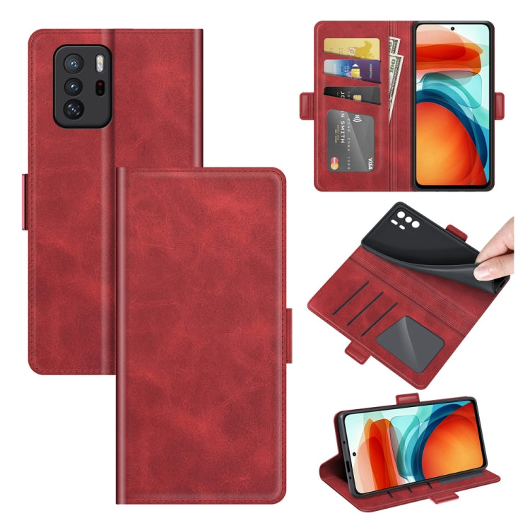 For Xiaomi Poco M3 Pro Dual-side Magnetic Buckle Flip Leather Phone Case