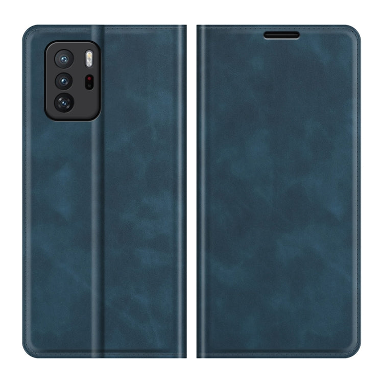 For Xiaomi Redmi Note 10 Pro 5G China / Poco X3 GT Retro-skin Business Magnetic Suction Leather Case with Holder & Card Slots & Wallet