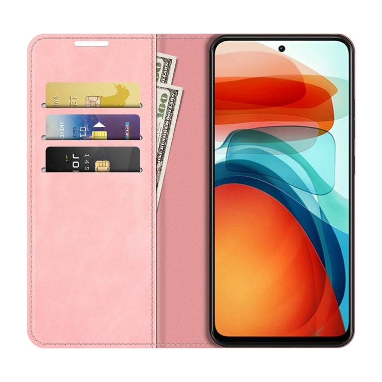 For Xiaomi Redmi Note 10 Pro 5G China / Poco X3 GT Retro-skin Business Magnetic Suction Leather Case with Holder & Card Slots & Wallet