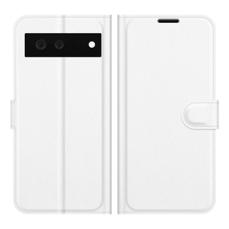 For Google Pixel 6 Litchi Texture Horizontal Flip Protective Case with Holder & Card Slots & Wallet