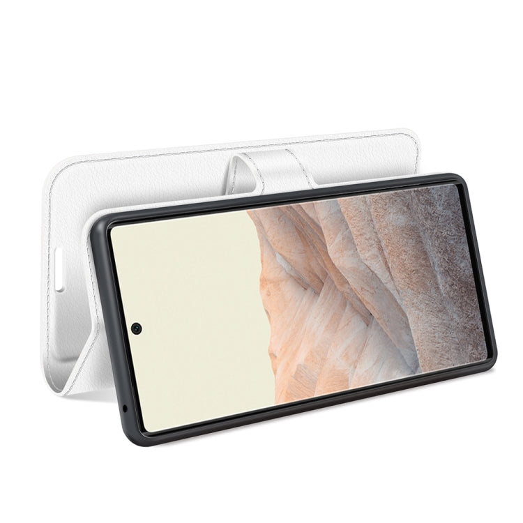 For Google Pixel 6 Litchi Texture Horizontal Flip Protective Case with Holder & Card Slots & Wallet