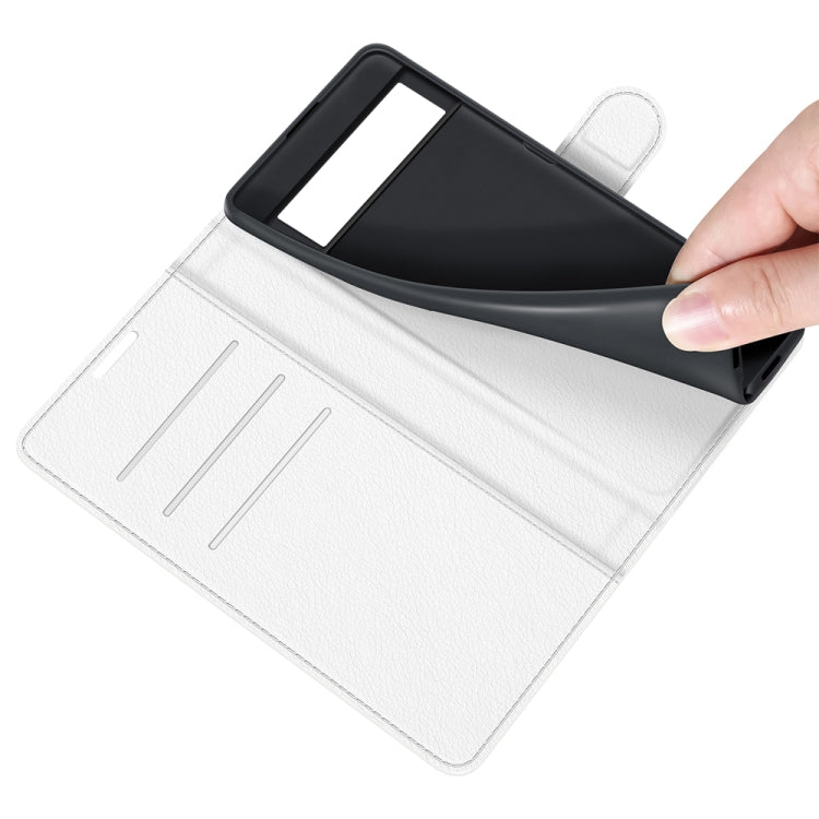 For Google Pixel 6 Litchi Texture Horizontal Flip Protective Case with Holder & Card Slots & Wallet