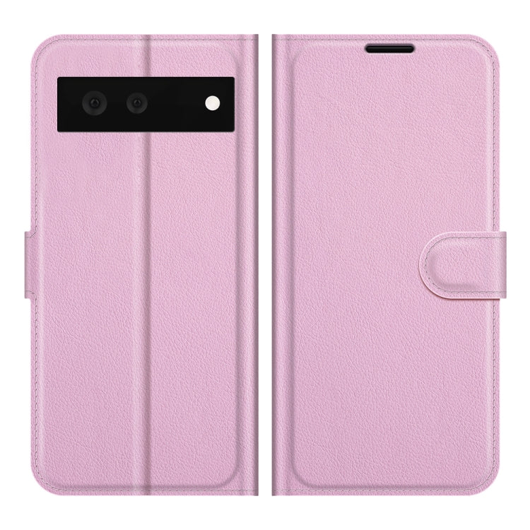 For Google Pixel 6 Litchi Texture Horizontal Flip Protective Case with Holder & Card Slots & Wallet