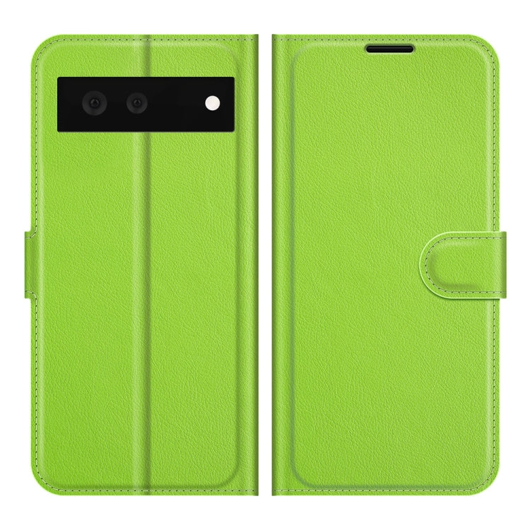 For Google Pixel 6 Litchi Texture Horizontal Flip Protective Case with Holder & Card Slots & Wallet