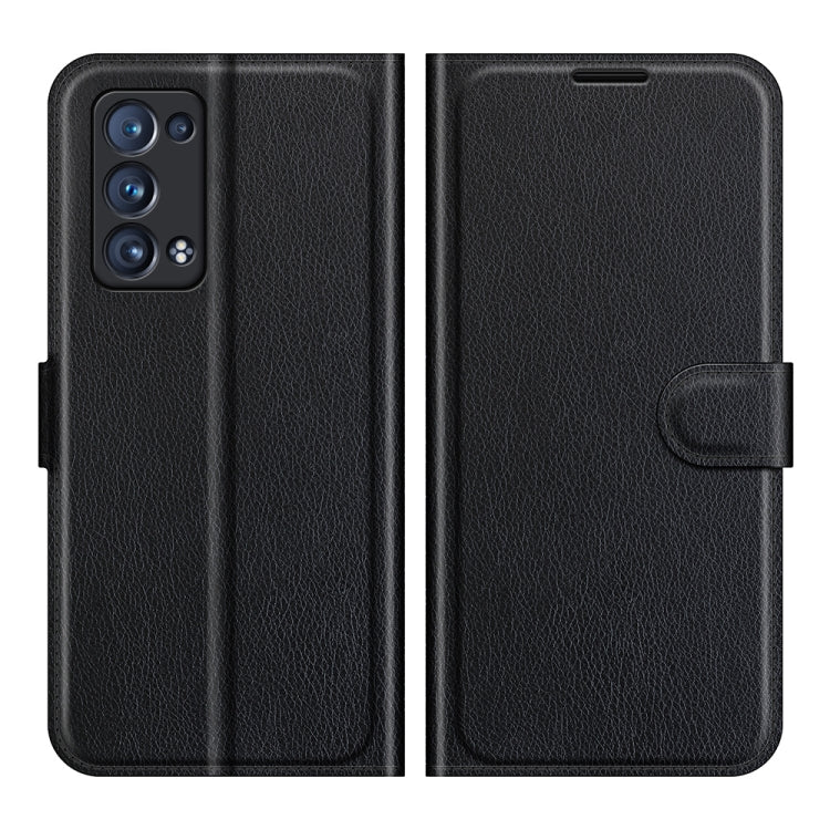 For OPPO Reno6 Pro+ 5G Litchi Texture Horizontal Flip Protective Case with Holder & Card Slots & Wallet