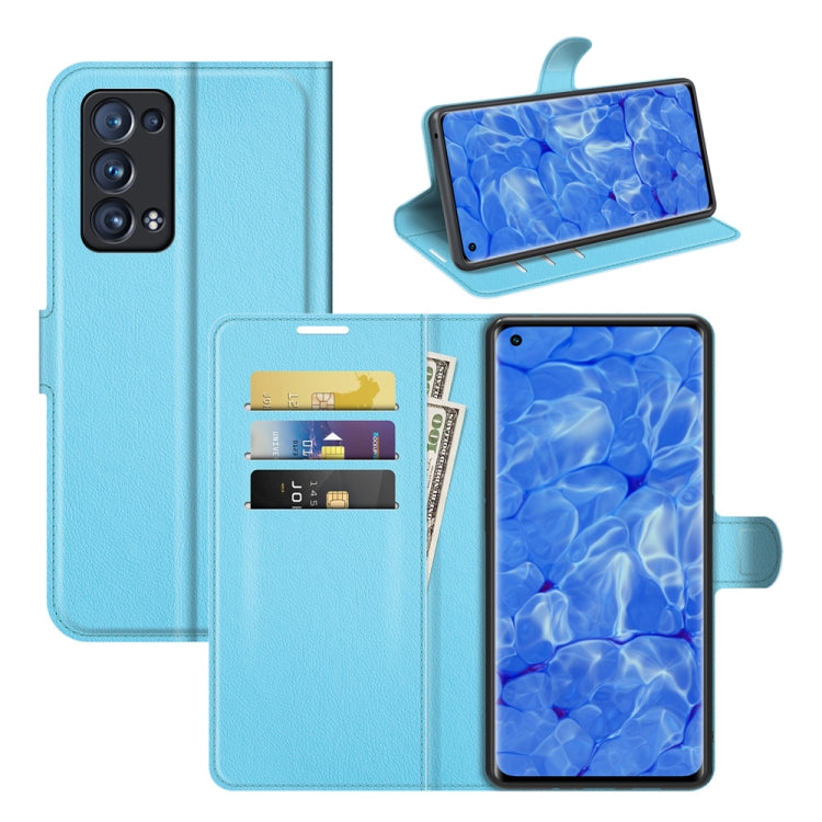For OPPO Reno6 Pro+ 5G Litchi Texture Horizontal Flip Protective Case with Holder & Card Slots & Wallet