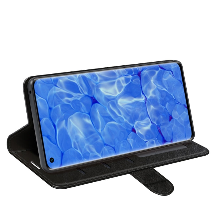 For OPPO Reno6 Pro+ 5G R64 Texture Single Horizontal Flip Protective Case with Holder & Card Slots & Wallet& Photo Frame