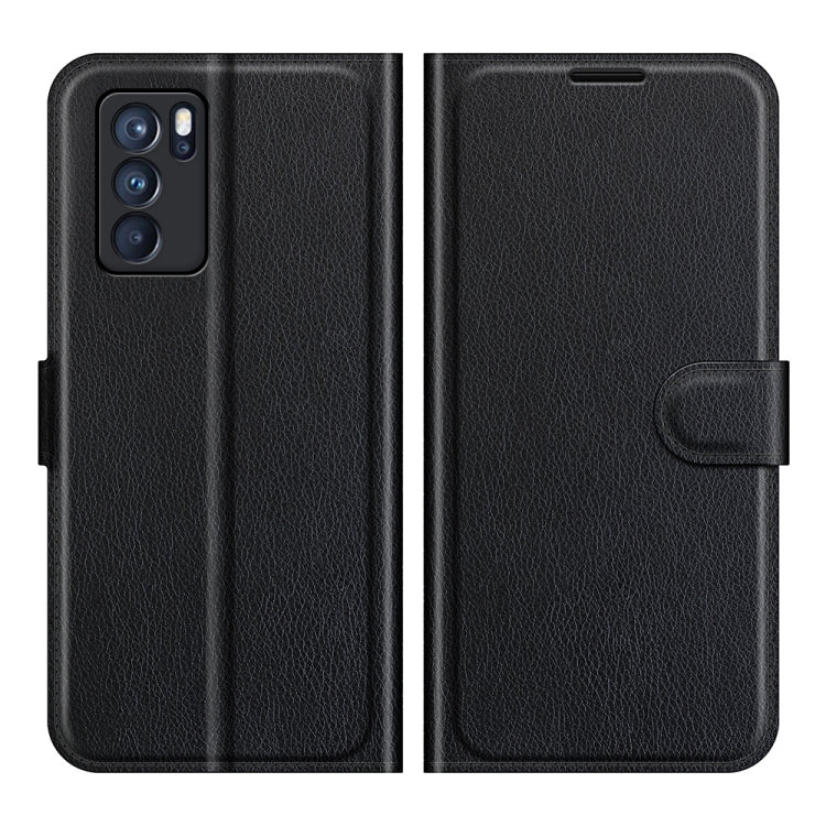 For OPPO Reno6 Pro 5G Litchi Texture Horizontal Flip Protective Case with Holder & Card Slots & Wallet