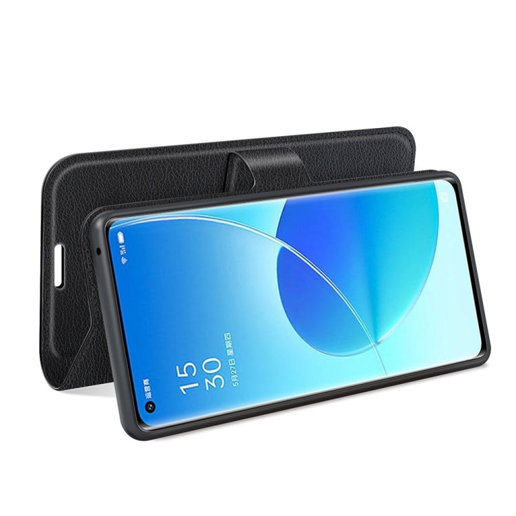 For OPPO Reno6 Pro 5G Litchi Texture Horizontal Flip Protective Case with Holder & Card Slots & Wallet