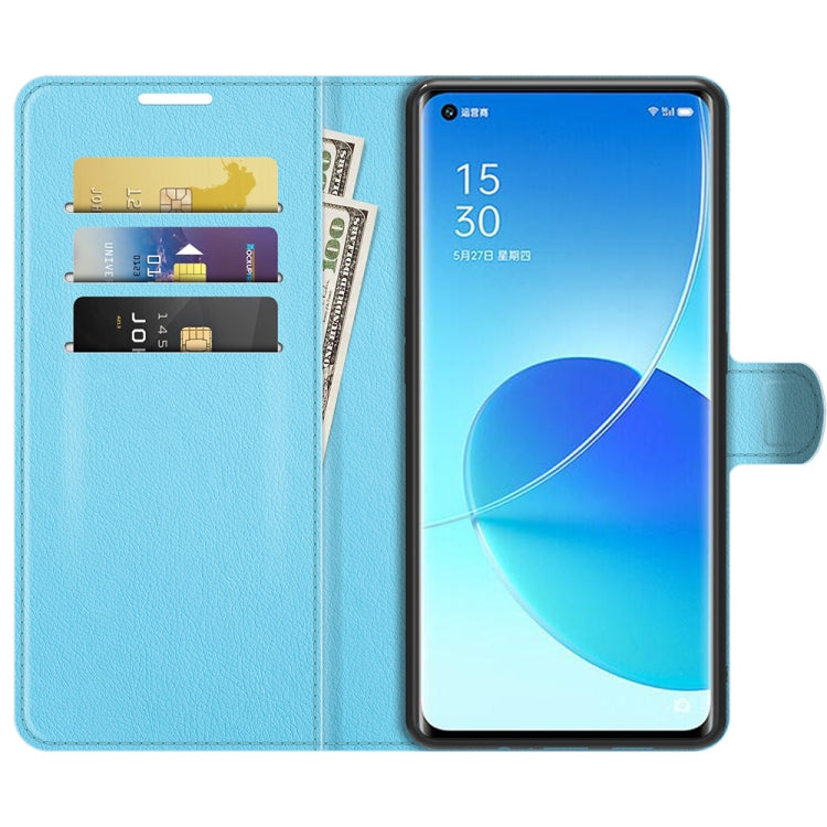 For OPPO Reno6 Pro 5G Litchi Texture Horizontal Flip Protective Case with Holder & Card Slots & Wallet