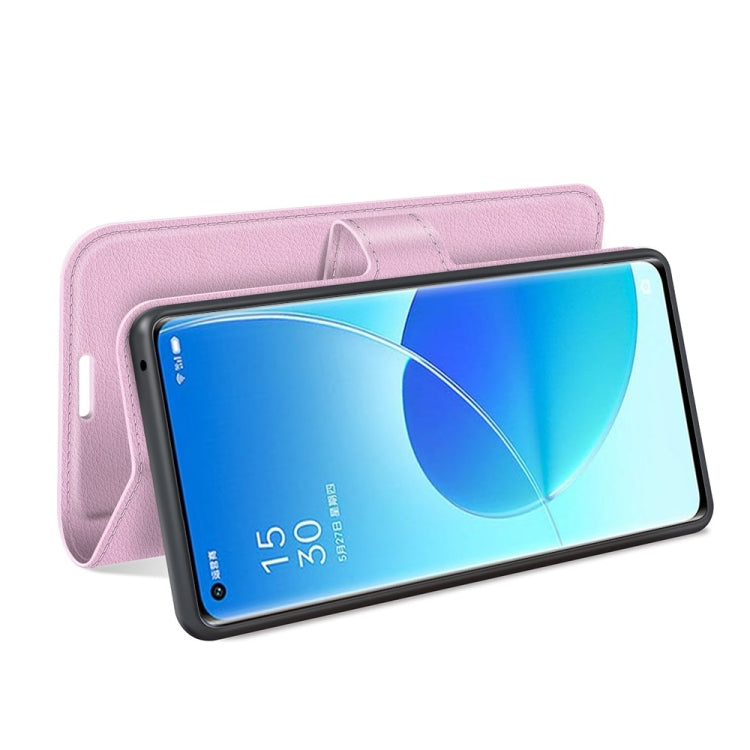 For OPPO Reno6 Pro 5G Litchi Texture Horizontal Flip Protective Case with Holder & Card Slots & Wallet