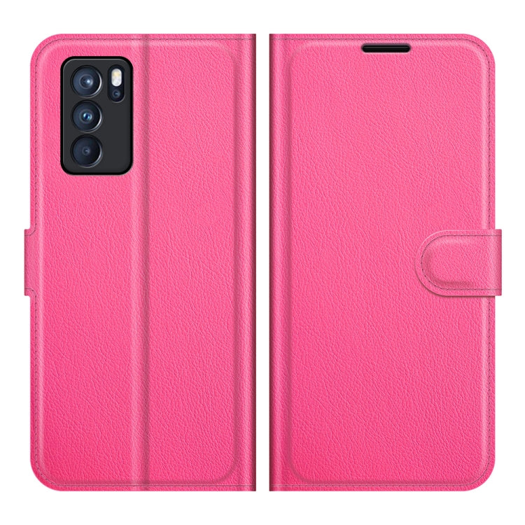 For OPPO Reno6 Pro 5G Litchi Texture Horizontal Flip Protective Case with Holder & Card Slots & Wallet