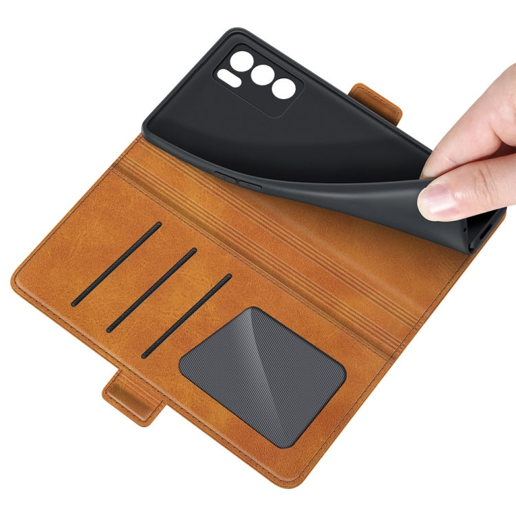 For OPPO Reno6 Pro 5G Dual-side Magnetic Buckle Horizontal Flip Leather Case with Holder & Card Slots & Wallet