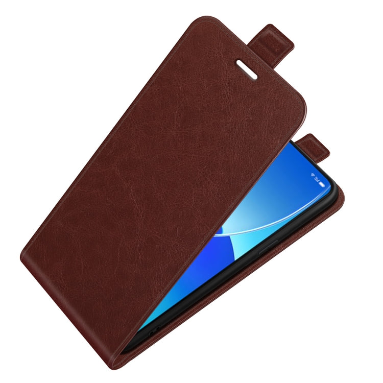 For OPPO Reno6 5G R64 Texture Single Vertical Flip Leather Protective Case with Card Slots & Photo Frame